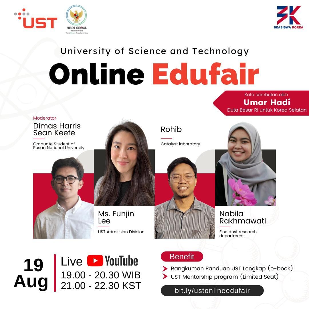 edufair untuk pendampingan beasiswa S2 dan S3 ke UST